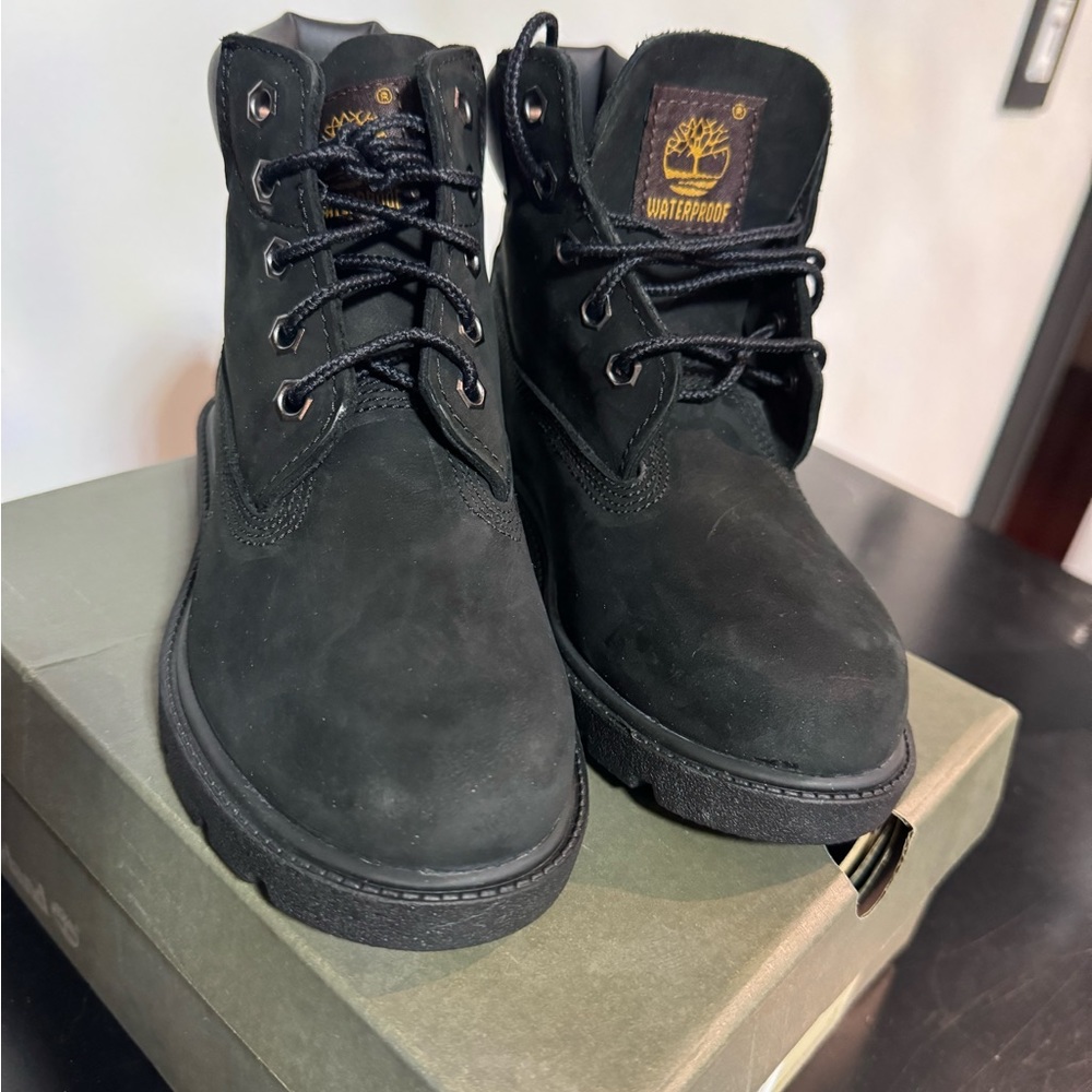 Timberland Classic 6” Black Nubuck Waterproof Boots